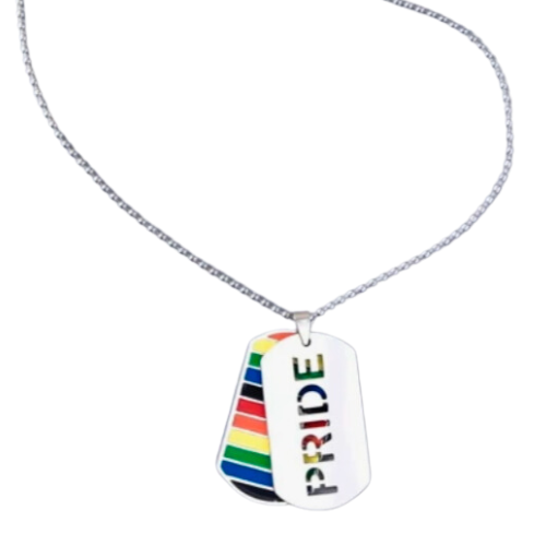 Pride Dog Tag Necklace