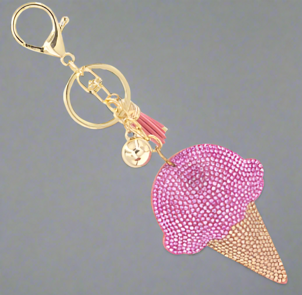 Ice Cream Bling Keychains