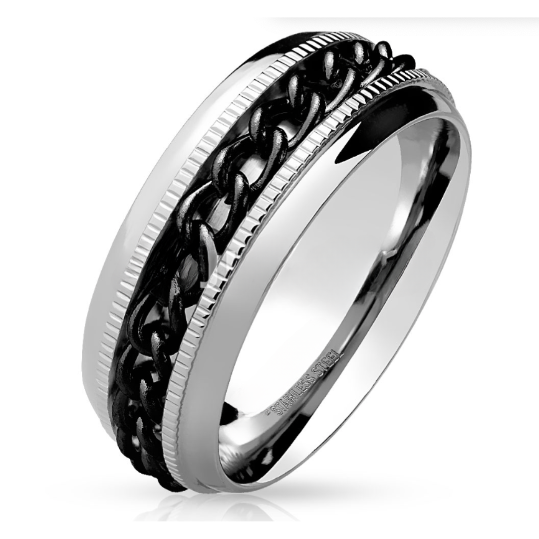 Bradley Stainless Spinner Ring