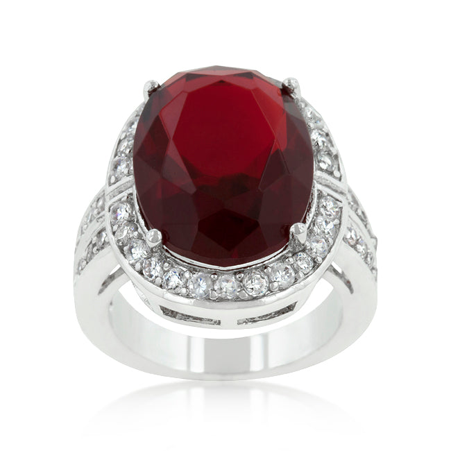 Ruby Red Cocktail Ring