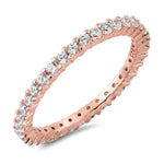 Pave Stacker Rose Gold